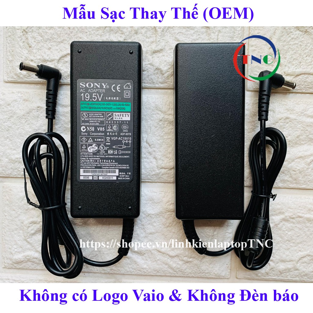 Sạc Laptop Sony 19.5V - 3.9A ( Adapter Sony 19.5V - 3.9A)