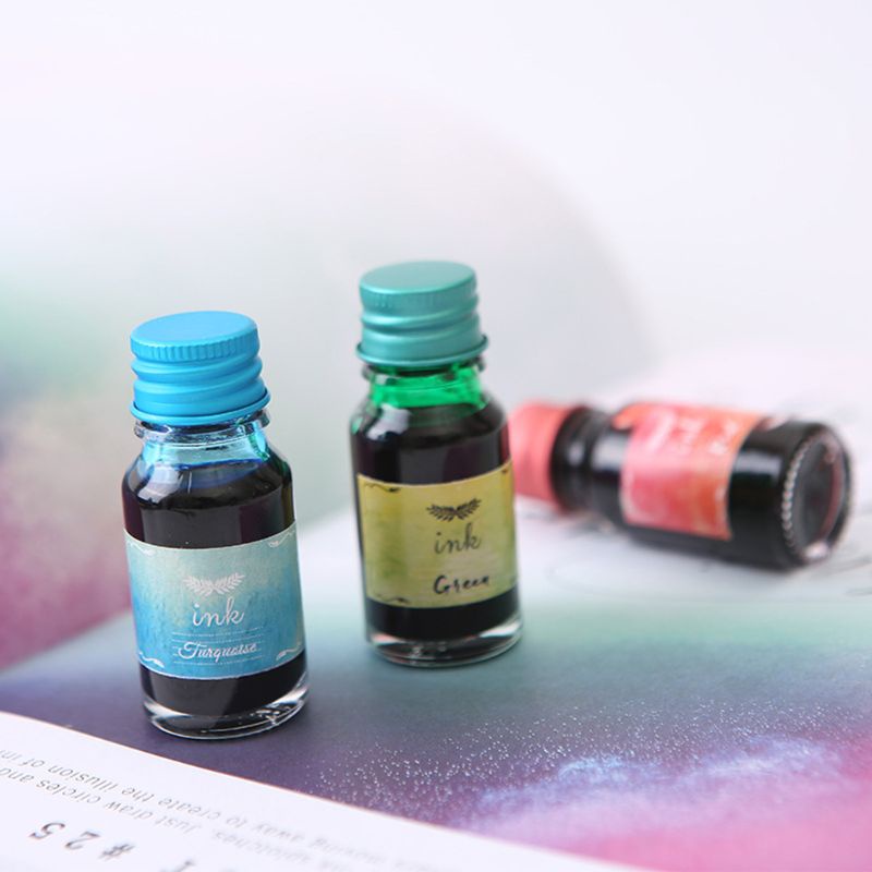 Seng Set 10 Mực Màu Sắc Cao Cấp Mau Khô Để Viết Thư Pháp