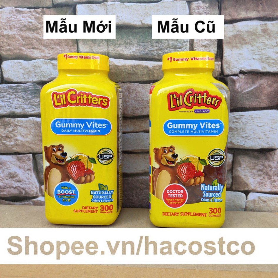 GIÁ CHUA TỪNG CÓ Kẹo Dẻo Lil Critter Gummy Vites Complete Multivitamin 300 viên GIÁ CHUA TỪNG CÓ