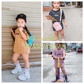 Áo T shirt bé trai bé gái in chữ # been trill nhiều màu size 9 - 39kg hàng chuẩn FULL TAG