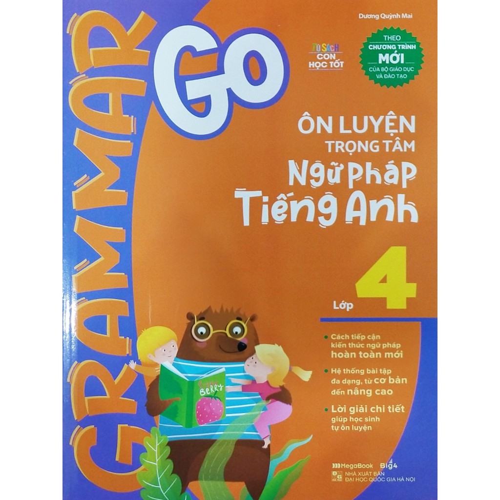 Sách - Grammar Go ÔNluyện trong tâm ngữ pháp tiếng anh lớp 3, 4, 5