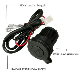 Bộ dây sạc + tẩu sạc bật lửa 12V/24V đa năng cho tàu/xe