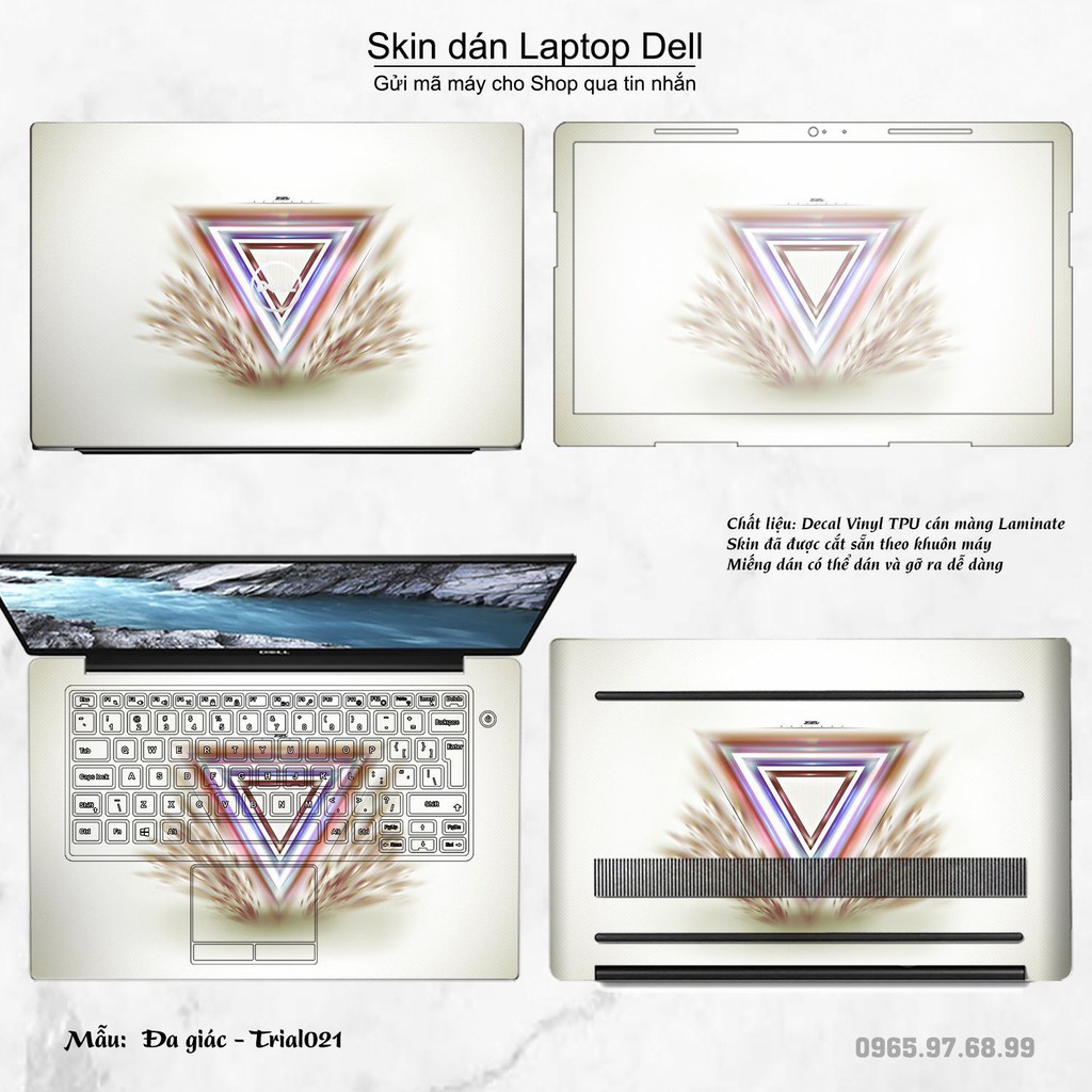 Skin dán Laptop Dell in hình Đa giác _nhiều mẫu 4 (inbox mã máy cho Shop)