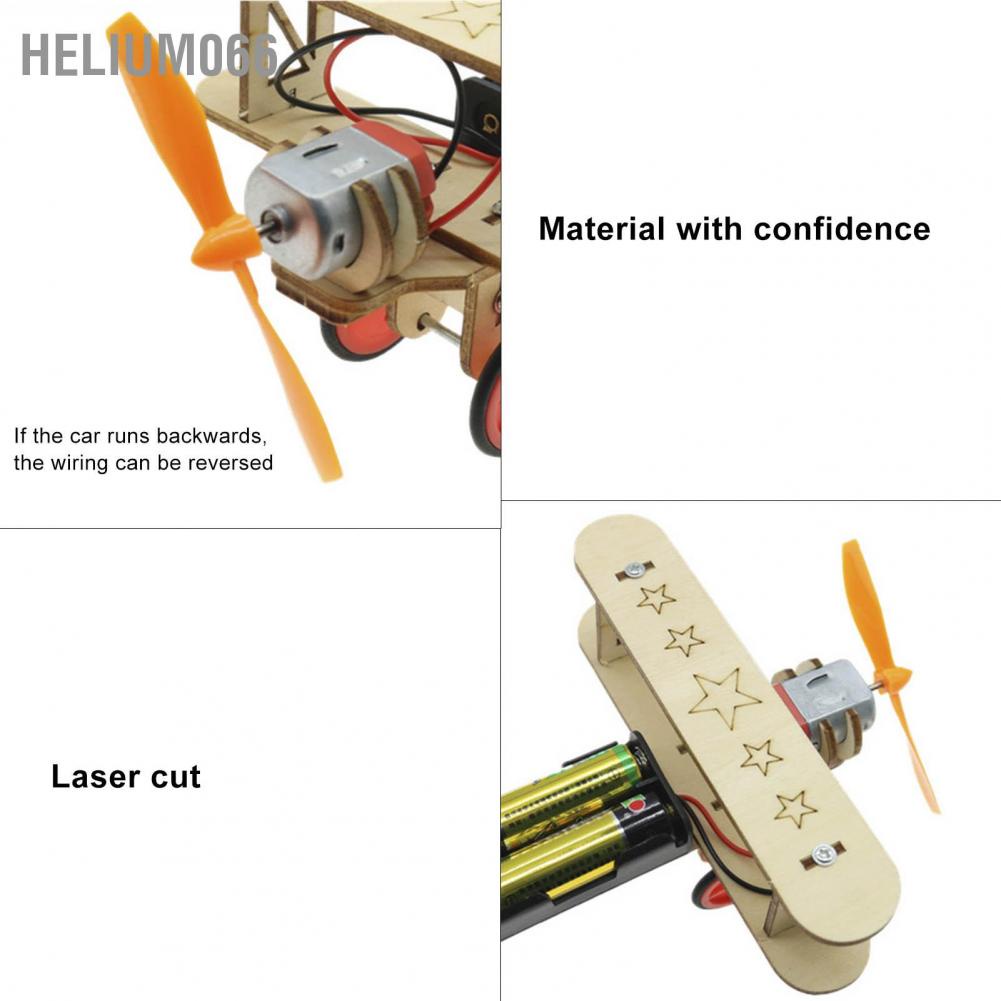 Mô Hình Máy Bay Gỗ Tự Lắp Ráp Cho Bé Helium066