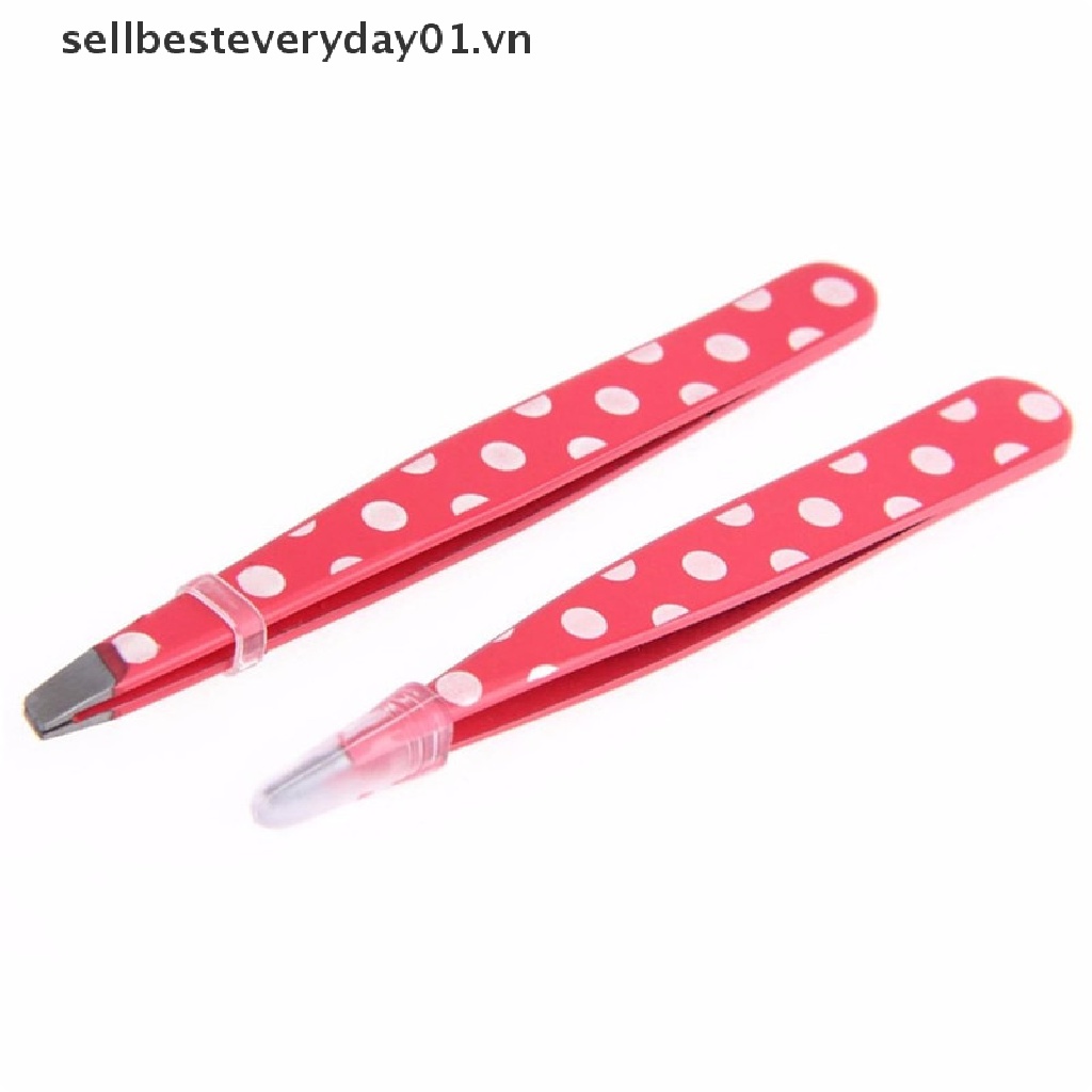 Set 2 Dụng Cụ Tẩy Lông Bằng Thép Không Gỉ Họa Tiết Da Báo / Chấm Bi Dễ Thương