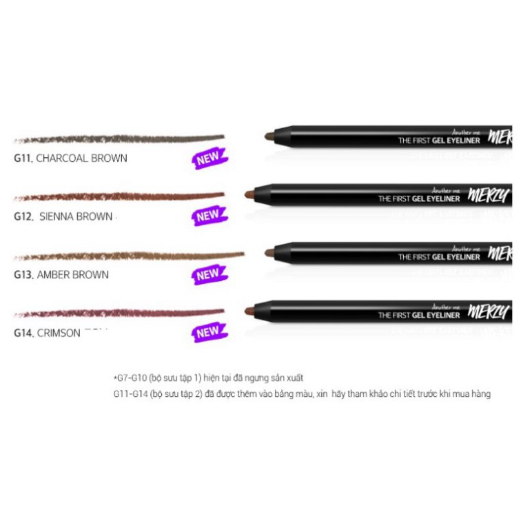 Chì Kẻ Mắt Lâu Trôi Merzy Another Me The First Gel Eyeliner 0.5g Q84