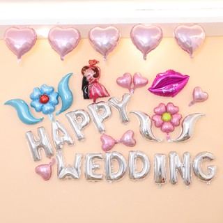 Set chữ HAPPY WEDDING
