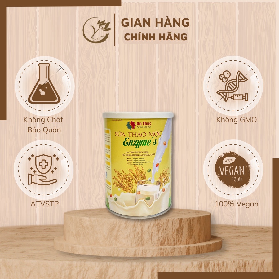 Sữa dinh dưỡng thảo mộc ENZYME bột 400gr Tăng sức đề kháng Bổ sung vitamin Tăng cường tiêu hóa hấp thu