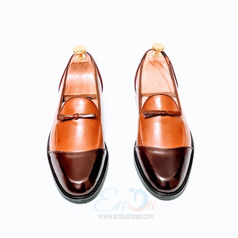 Giày Lười Nam Hàng Hiệu Loafer Nâu Bò Cho Phái Mạnh - ENDU SHOES