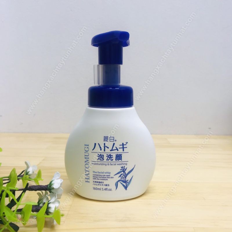 Sữa rửa mặt tạo bọt dưỡng ẩm và làm sáng da Naturie Hatomugi Facial Whip 160ml | BigBuy360 - bigbuy360.vn