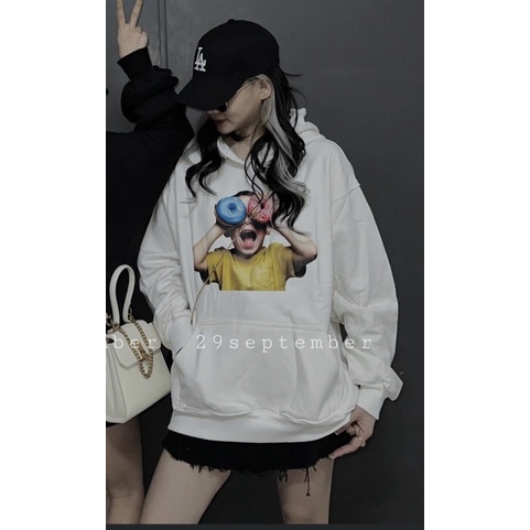 Áo hoodie em bé mắt bánh TTA877