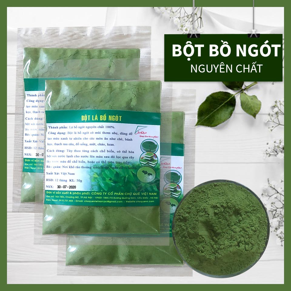 Bột Lá Bồ Ngót Gói 100g Chợ Quê