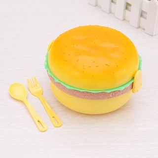 Cute hamburger shaped lunch box