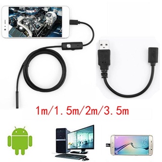 Camera Nội Soi Mini Android Borescope 1 / 2 / 3m Chống Thấm Nước Cổng Usb