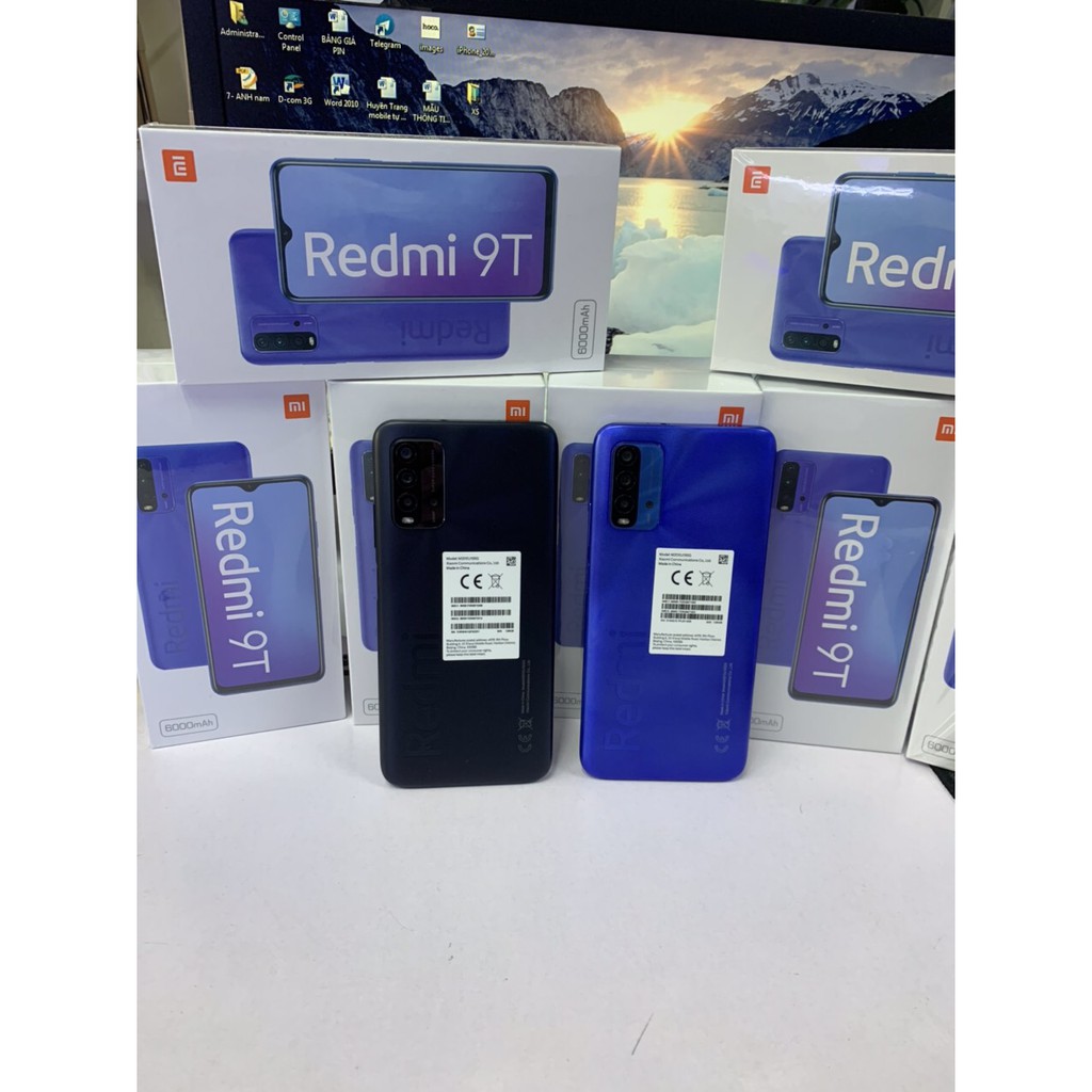 Điện thoại Xiaomi Redmi 9T- ram 6- bộ nhớ 128Gb- Hàng chính hãng- full box- Imei trùng hộp