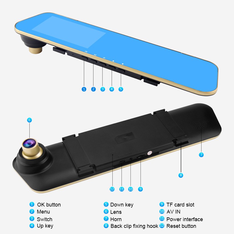 Máy Quay Hành Trình Cho Xe Hơi 4.3 '' | BigBuy360 - bigbuy360.vn