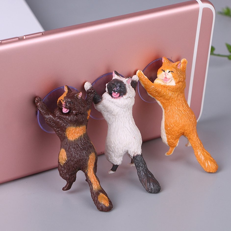 Giá đỡ điện thoại hình mèo bằng nhựa resin dễ thương | BigBuy360 - bigbuy360.vn