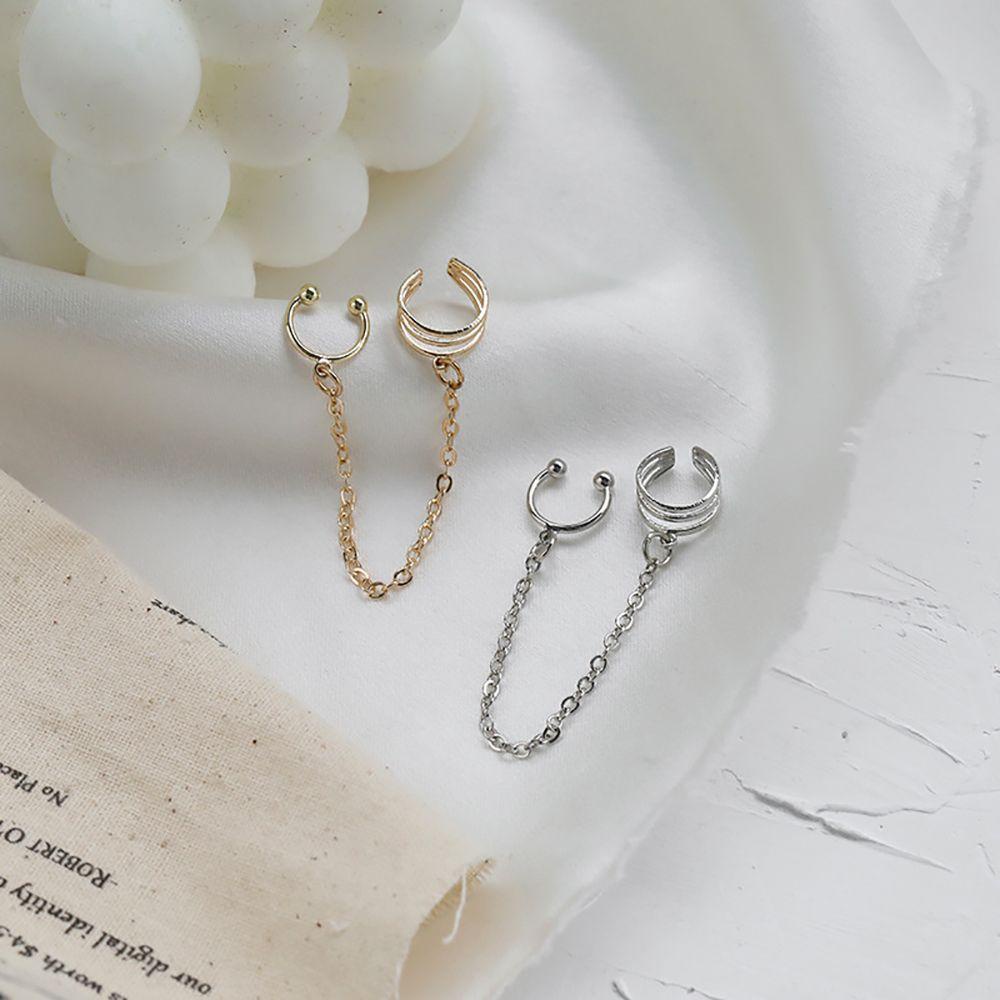 Bông Tai Xích Dáng Dài Bằng Hợp Kim Phong Cách Hàn Quốc Dành Cho Nữ