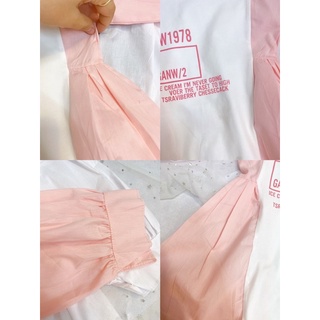 Váy cotton dài tay phối sơ mi siêu xinh(kèm ảnh thật và video)