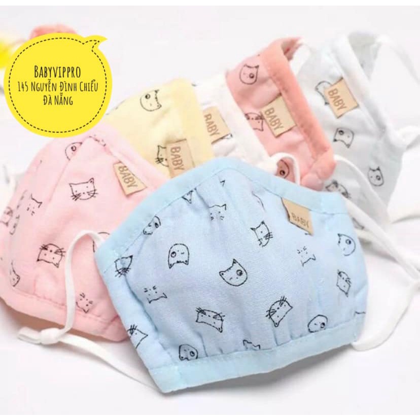 Khẩu trang xô xuất Nhật 6 lớp cho bé