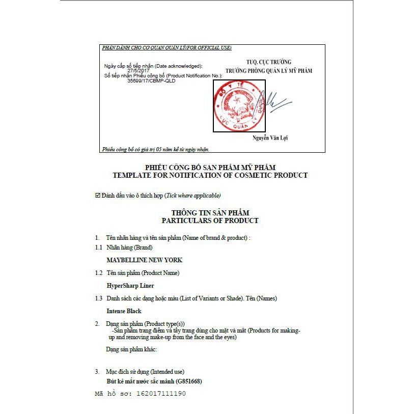 Bút kẻ mắt không thấm nước siêu sắc mảnh không lem không trôi Maybelline New York HyperSharp Liner Đen 0.5g | BigBuy360 - bigbuy360.vn