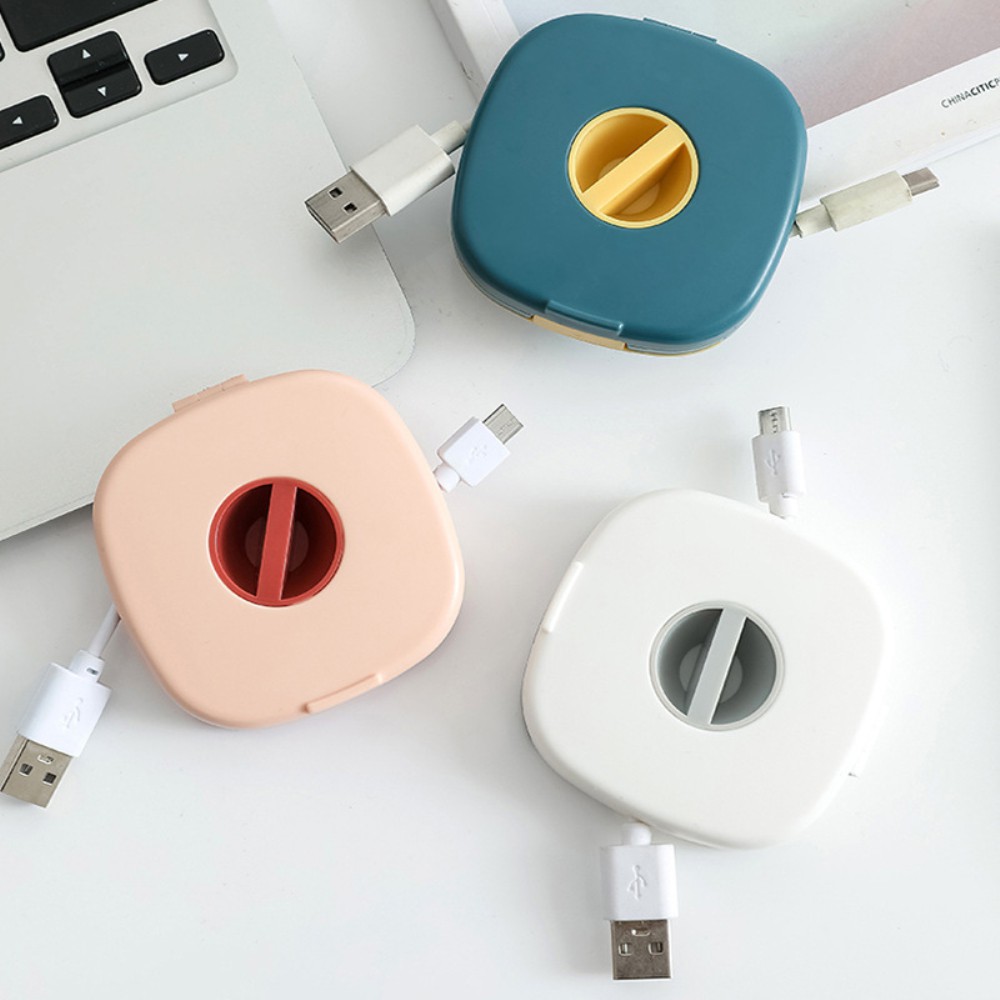 Hộp Đựng Tai Nghe / Cáp Sạc Đa Năng Xoay Được