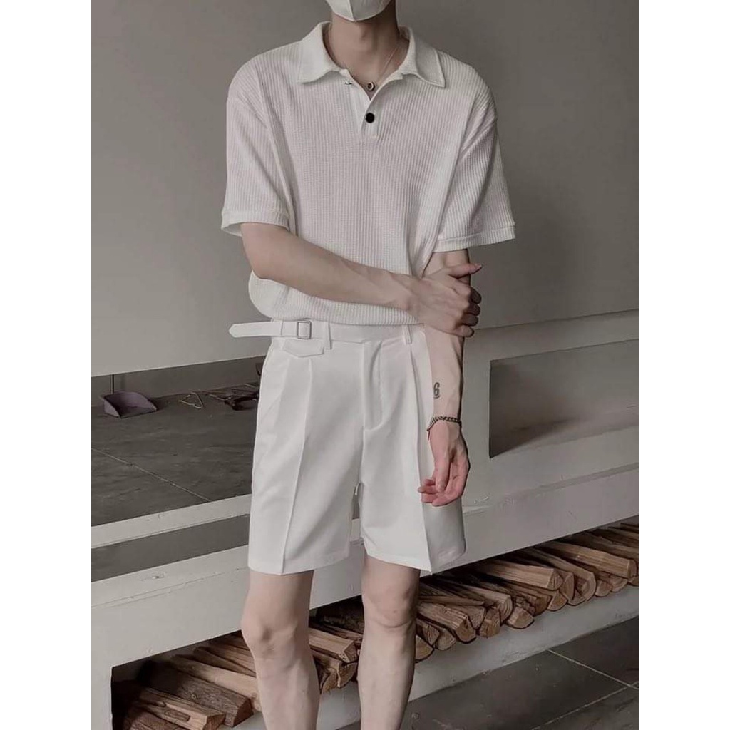 Áo thun polo nam UNISEX  HaTaa, vải 100% cotton tổ ong thoáng mát, thấm hút, không nhăn form rộng
