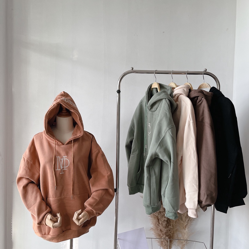 Áo Hoodie Thêu Chữ Ngực Mũ Tay Dài Hàng Quảng Châu | Smide Cloting