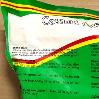 Túi Bột Cốt Dừa MinaCo Hiệu Quả Đào 50g