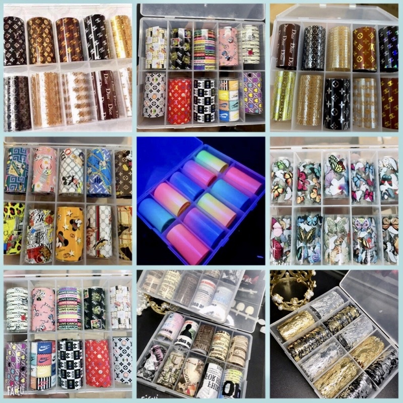 Foil dán trang trí móng nail