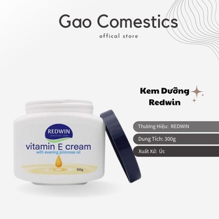 Kem dưỡng da mềm mịn vitamin E Redwin Cream (hũ 300gr) Úc_Cải sự thiện khô ráp, nứt nẻ
