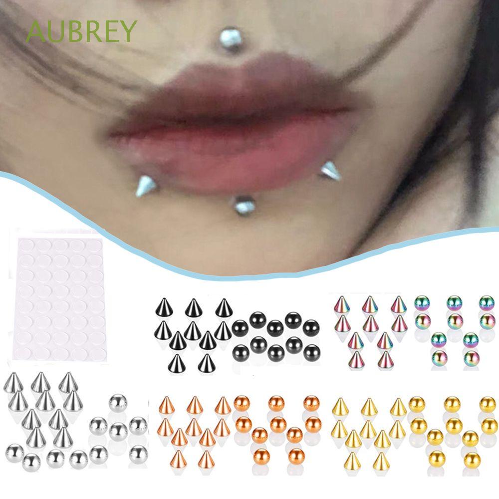 Bộ khuyên giả hình nón và hình tròn nhiều màu tùy chọn thời trang cá tính