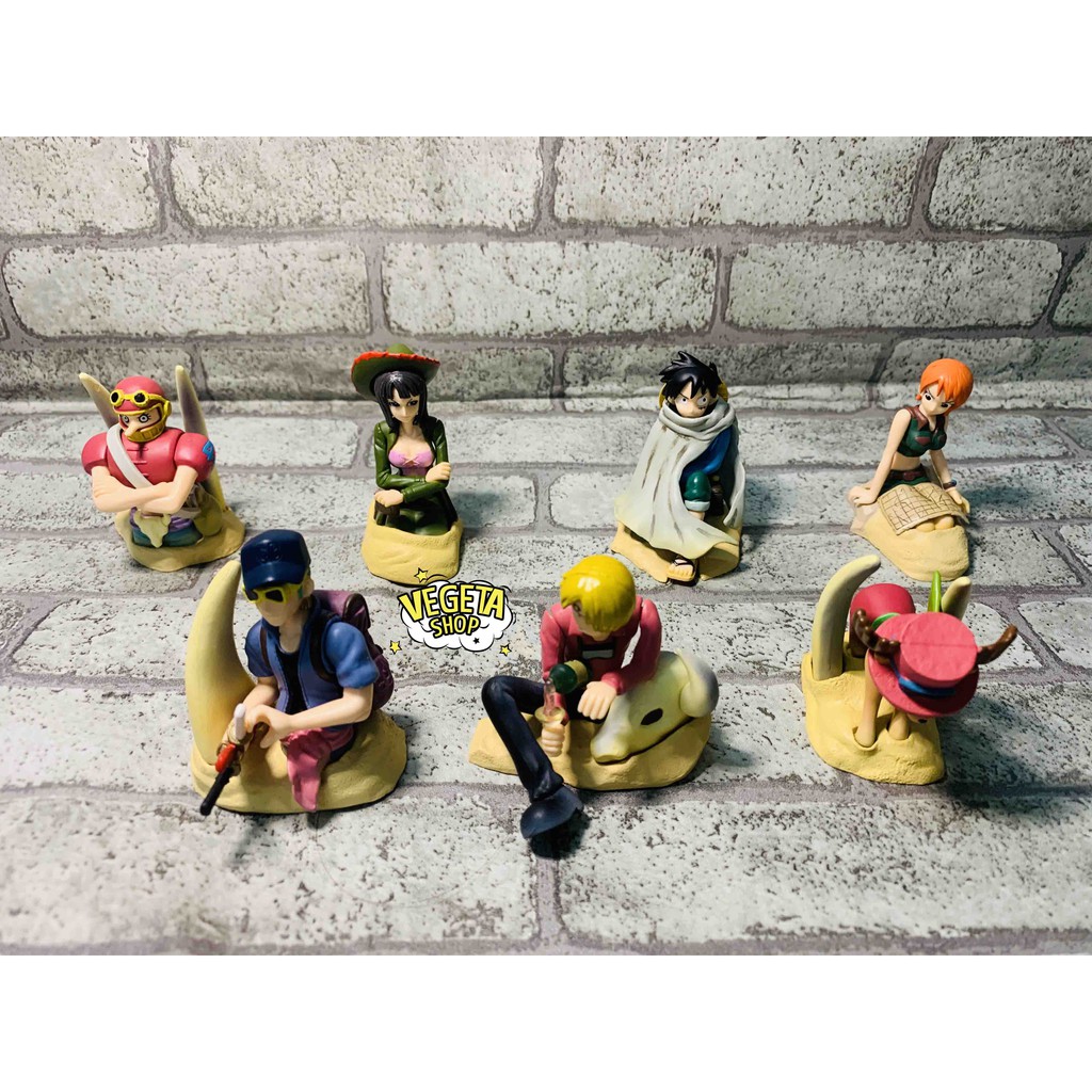 Mô hình One Piece - Real chính hãng Bandai - Team Luffy Mũ rơm Sa mạc - Cao 8cm