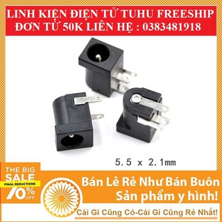 Jack DC 5.5x2.1mm Cái đực