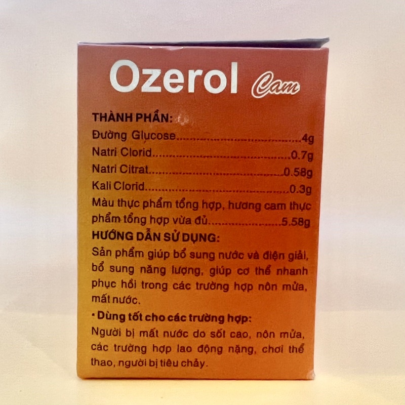 NGUYÊN HỘP ORESOL HƯƠNG CAM 40 GÓI - Bổ Sung Nước Và Chất Điện Giải