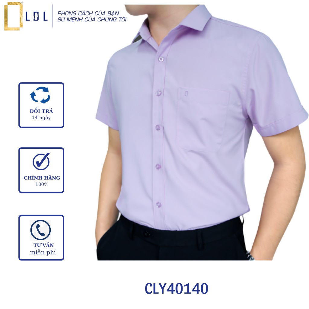 Áo sơ mi nam trơn tay ngắn công sở cao cấp LDL chất liệu bamboo size 38 39 40 41 42 43 | BigBuy360 - bigbuy360.vn