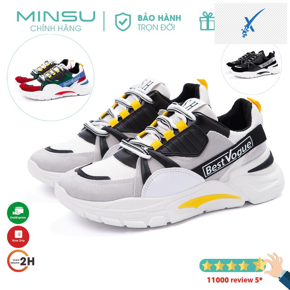 👘 Giày Thể Thao Sneaker Nam BEST VOGUE MINSU M3516 Phong Cách Giày Bata Hàn Quốc Rất Ngầu Khi Mang Đi Chơi, Đi Học 👘