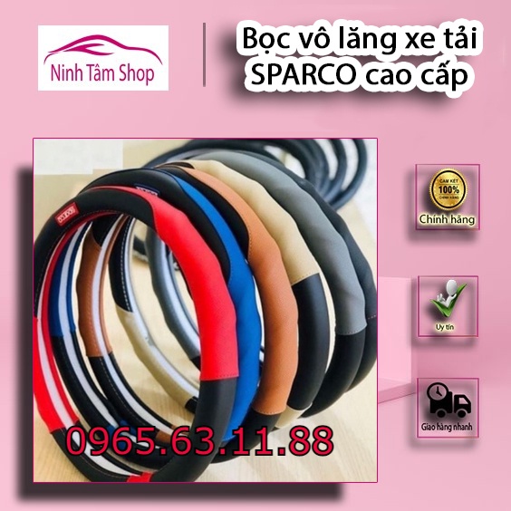 Bọc vô lăng xe tải SPARCO cao cấp size to, đủ màu