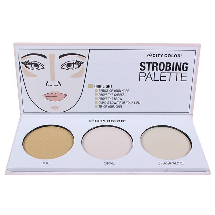 Phấn bắt sáng City Color Strobing palette 4.4 g