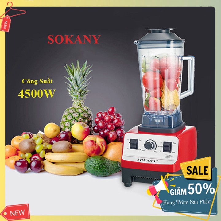 Máy xay sinh tố công nghiệp SOKANY công suất lớn 4500W