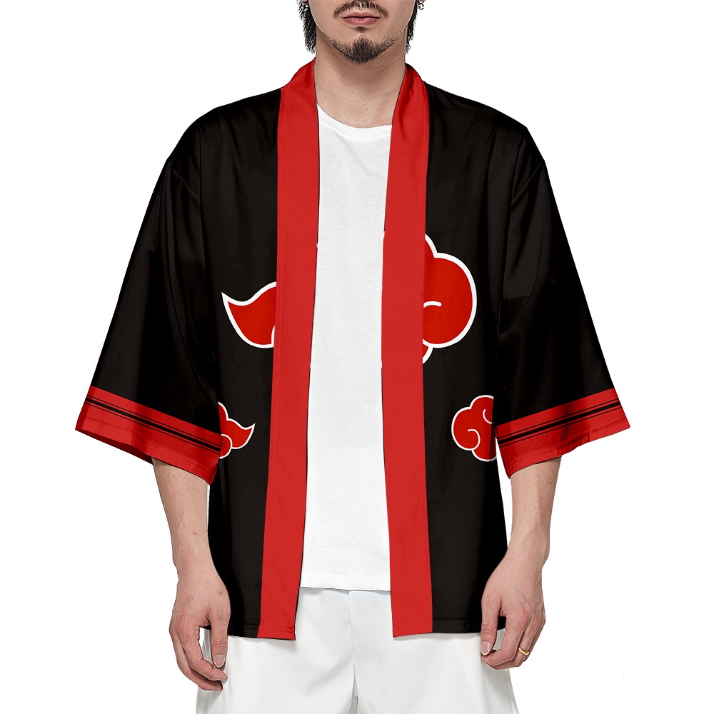 Áo khoác kimono tay dài dáng rộng hóa trang nhân vật anime Naruto | BigBuy360 - bigbuy360.vn