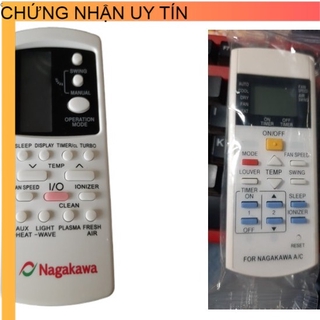 Điều Khiển điều hòa Nagakawa,remote điều hòa Nagakawa,Khiển từ xa máy lạnh Nagakawa