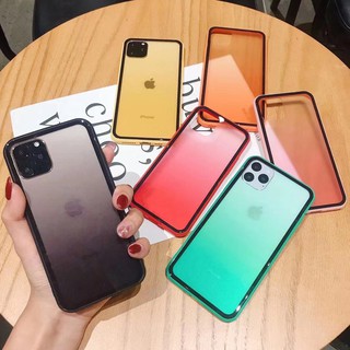 Ốp Lưng Đa Sắc Màu Meka Giả Kính  iphone 11/ 11pro / 11pro max 6 màu ( đỏ - đen - vàng - hồng -cam -xanh lá)