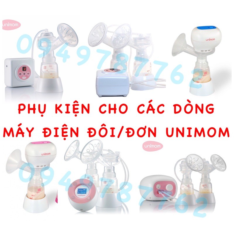 Trọn bộ phụ kiện máy hút sữa điện Unimom phễu size M