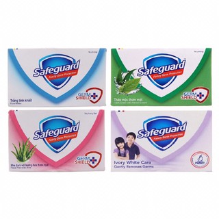 Xà Phòng Bông Cục Safeguard Soap Bar Diệt Khuẩn Thảo Mộc Thơm Mát, Trắng Tinh Khiết, Chăm Sóc Dịu Nhẹ 130g