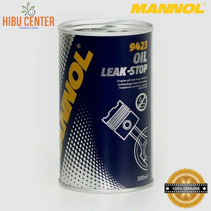 Phụ Gia Chống Rỉ Nhớt Động Cơ, Phục Hồi Phốt, Joint Cao Su MANNOL Oil Leak-Stop 9423 – 300ML, Hàng Đức Chính Hãng