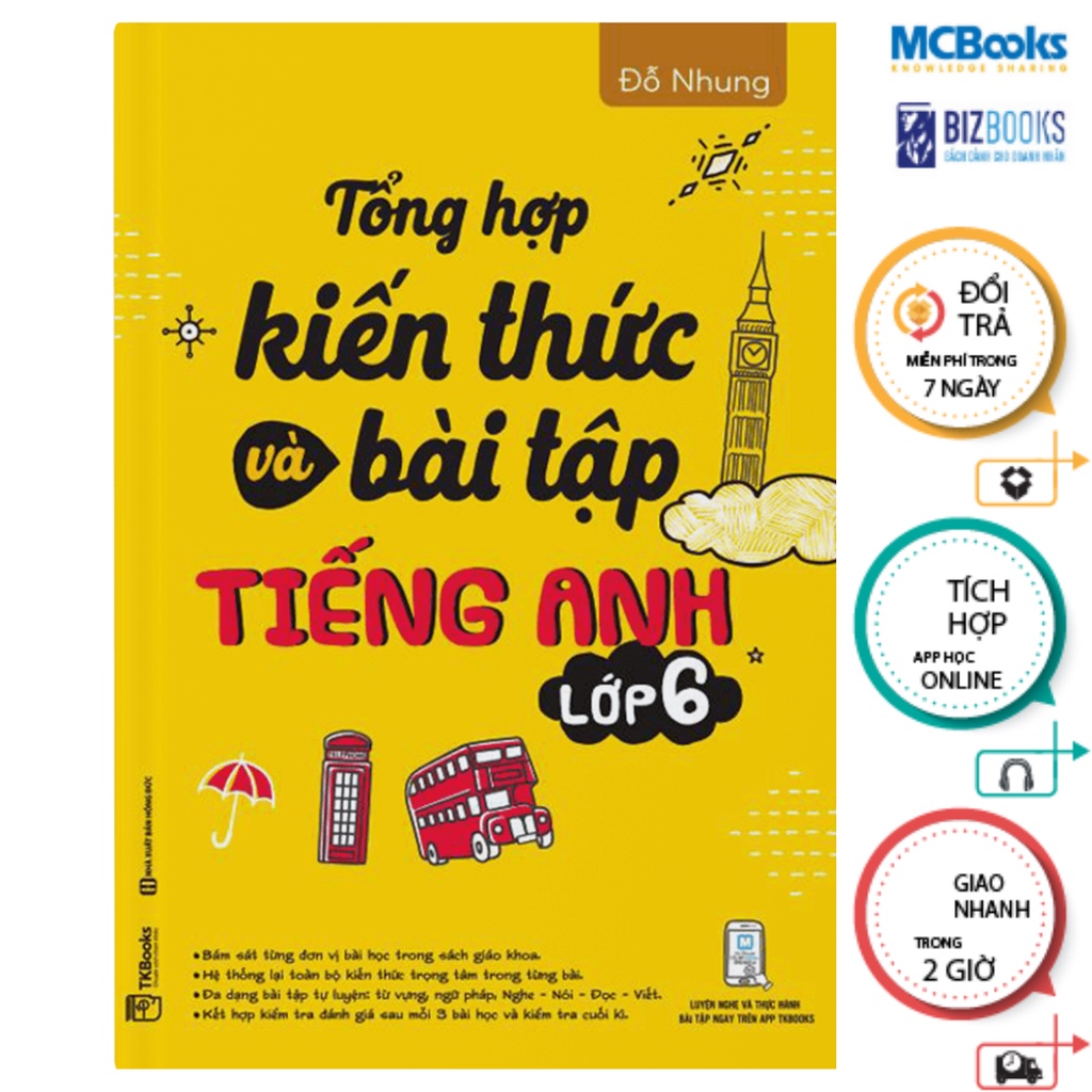 Sách - Tổng Hợp Kiến Thức Và Bài Tập Tiếng Anh Lớp 6