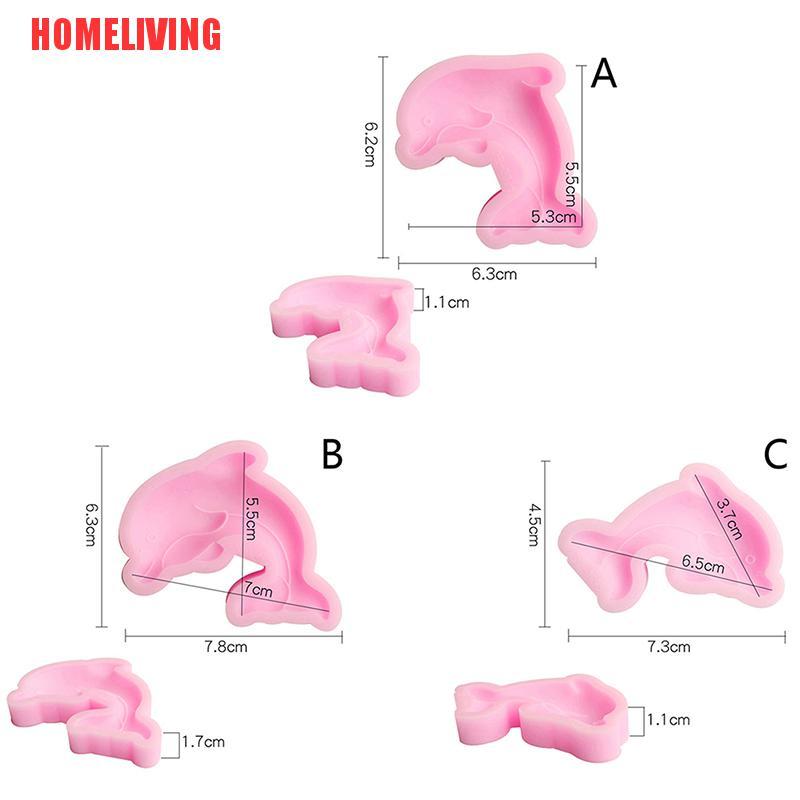 Khuôn silicone Tạo Hình Cá Heo Làm Bánh Kẹo