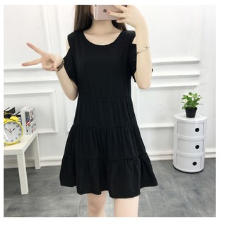 Đầm Bầu Khoét Vai Thời Trang