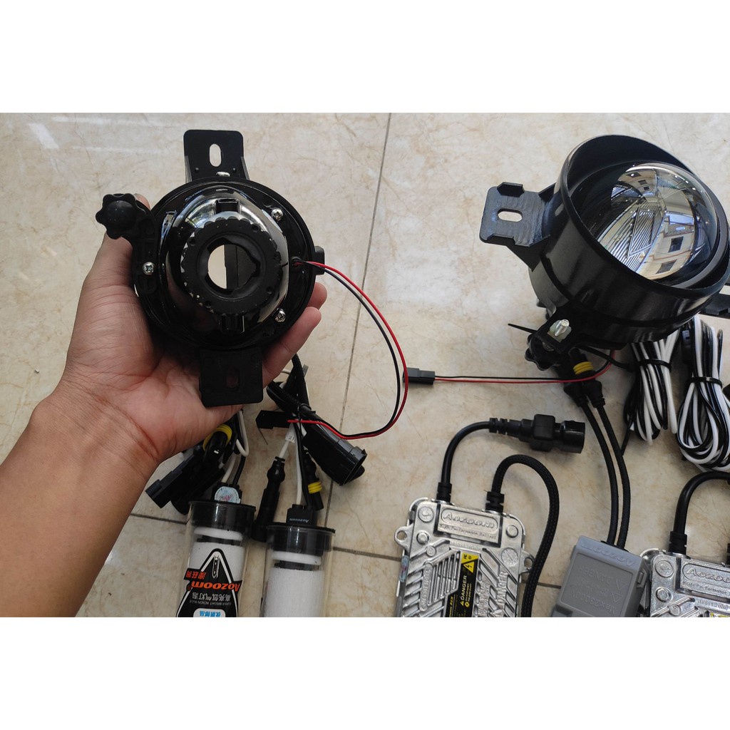 Bộ bi gầm Aozoom cho xe nissan xtrail - Navara NP300 siêu sáng ánh sáng vàng phá sương